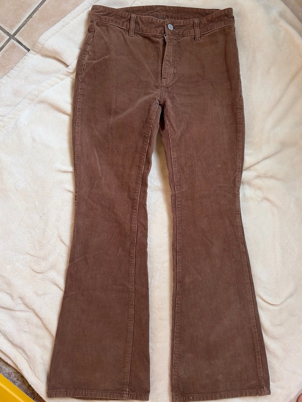 Brandy Melville Brown Corduroy Flare Pants